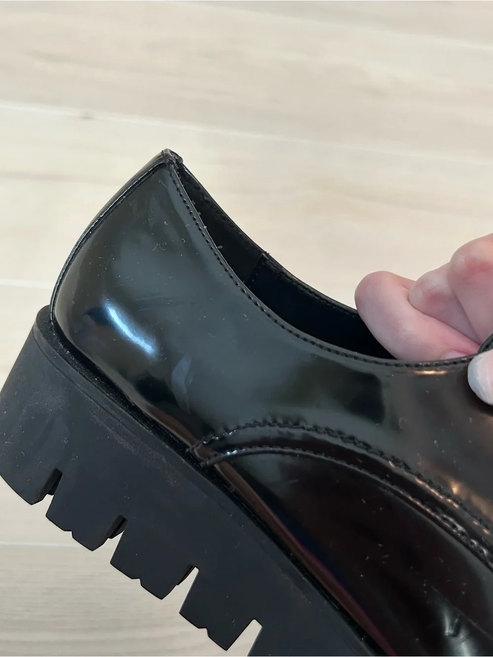 outsider 67 black platform oxfords